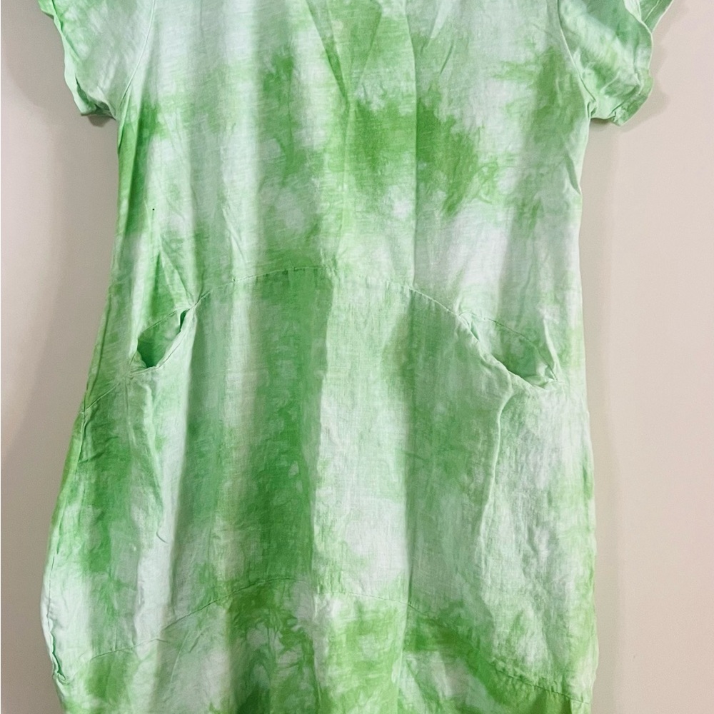 Fresh Produce Green Tie-Dye Maxi Dress